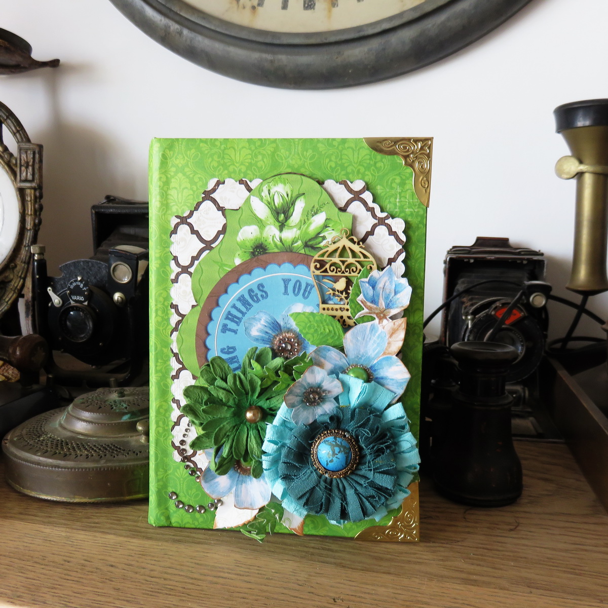 The BoBunny Blog Shadow Box Frame Holder featuring Penelope with Irit