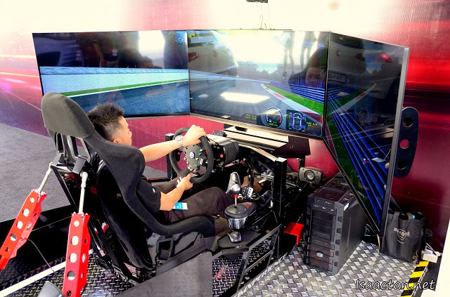 We got to enjoy Volkswagen's unique driving simulator that day as well