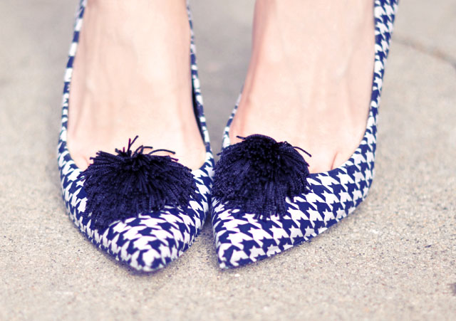 houndstooth shoes DIY