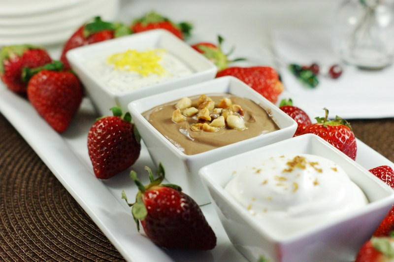 A Trio of Dips with Strawberries {Easy Entertaining} The Kitchen is My Playground