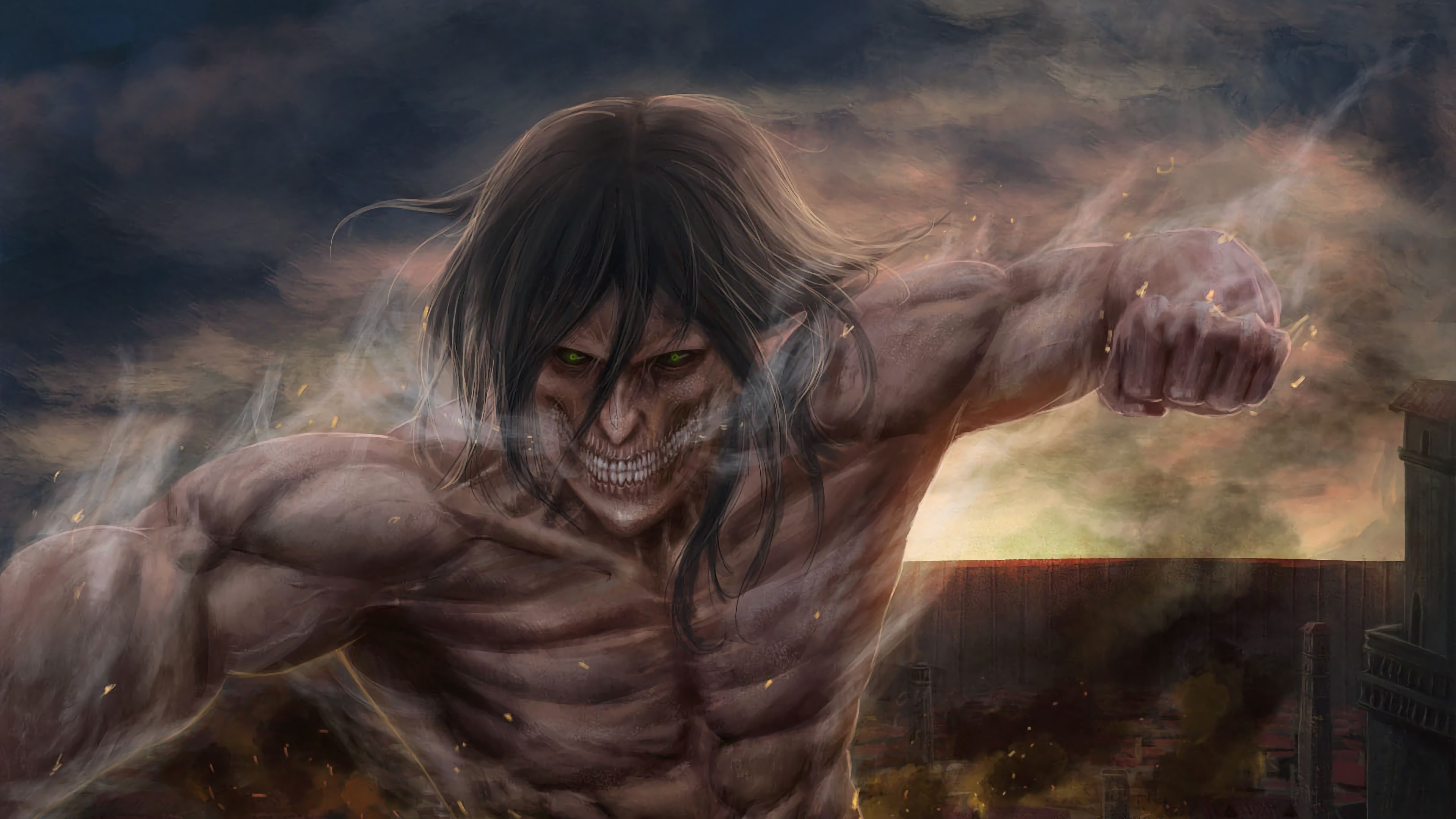 Attack Titan, Attack on Titan, 4K, #107 Wallpaper PC Desktop