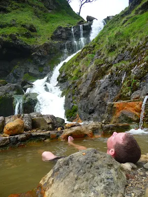 Aik Kalak, Hot spring pool side Segara Anak Lake of Mount Rinjani