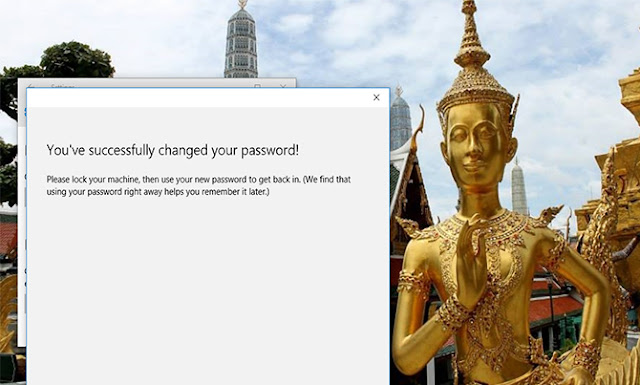 Cara Ganti Password di Windows 10 password selesai diganti