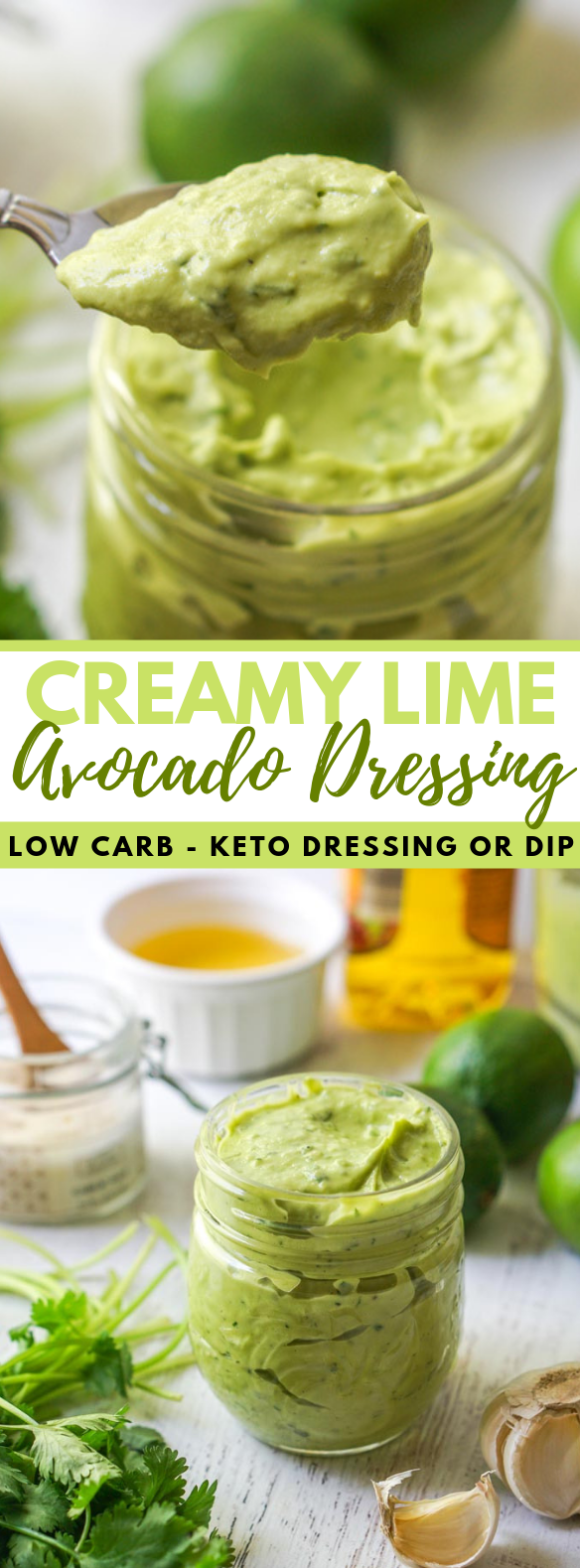 LOW CARB CREAMY AVOCADO LIME DRESSING – KETO DIP OR SPREAD #ketodiet #paleo