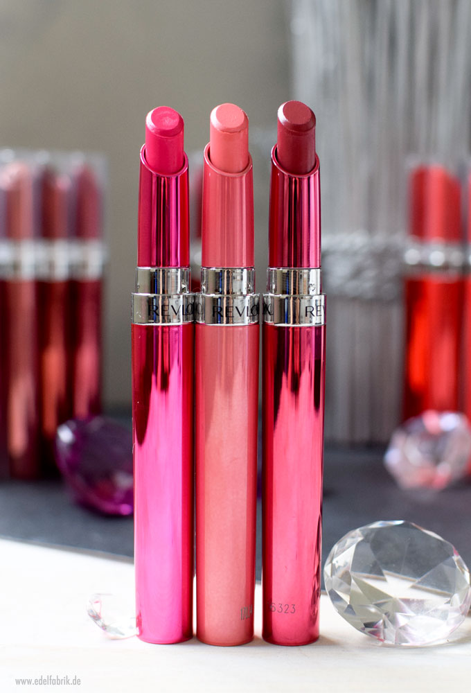 Revlon Ultra HD Gel Lipcolor 730 Tropical, 720 Pink Cloud 745 Revlon Ultra HD Gel Lipcolor Swatches