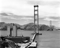 Golden Gate Bridge under constructuion