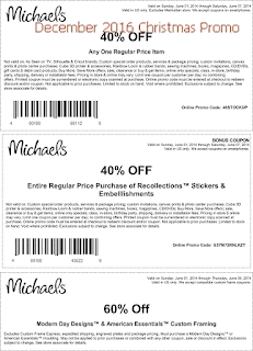 free Michaels coupons for december 2016