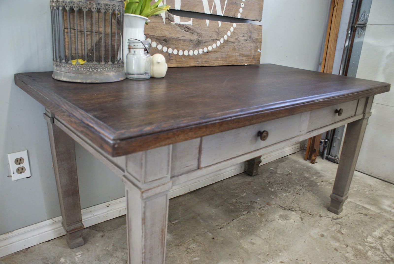 Better Than New Grey Desk