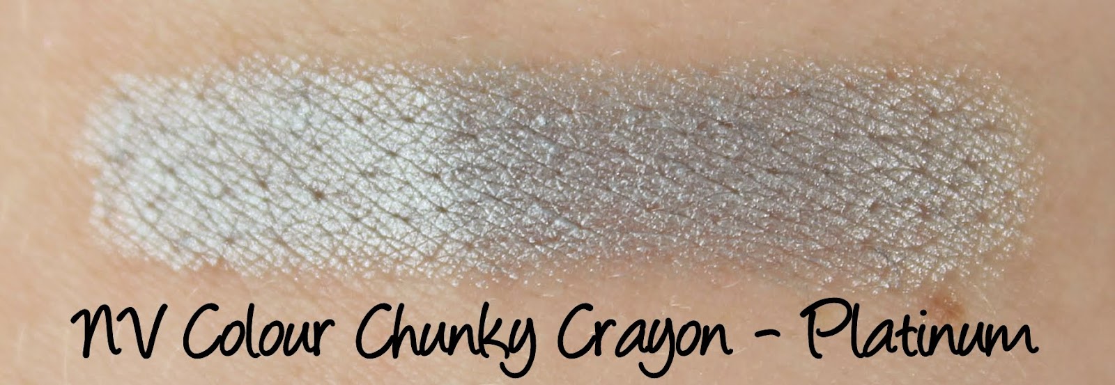 NV Colour Chunky Crayon - Platinum Swatches & Review