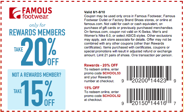24dealz: Famous Footwear Coupons August and September 2013
