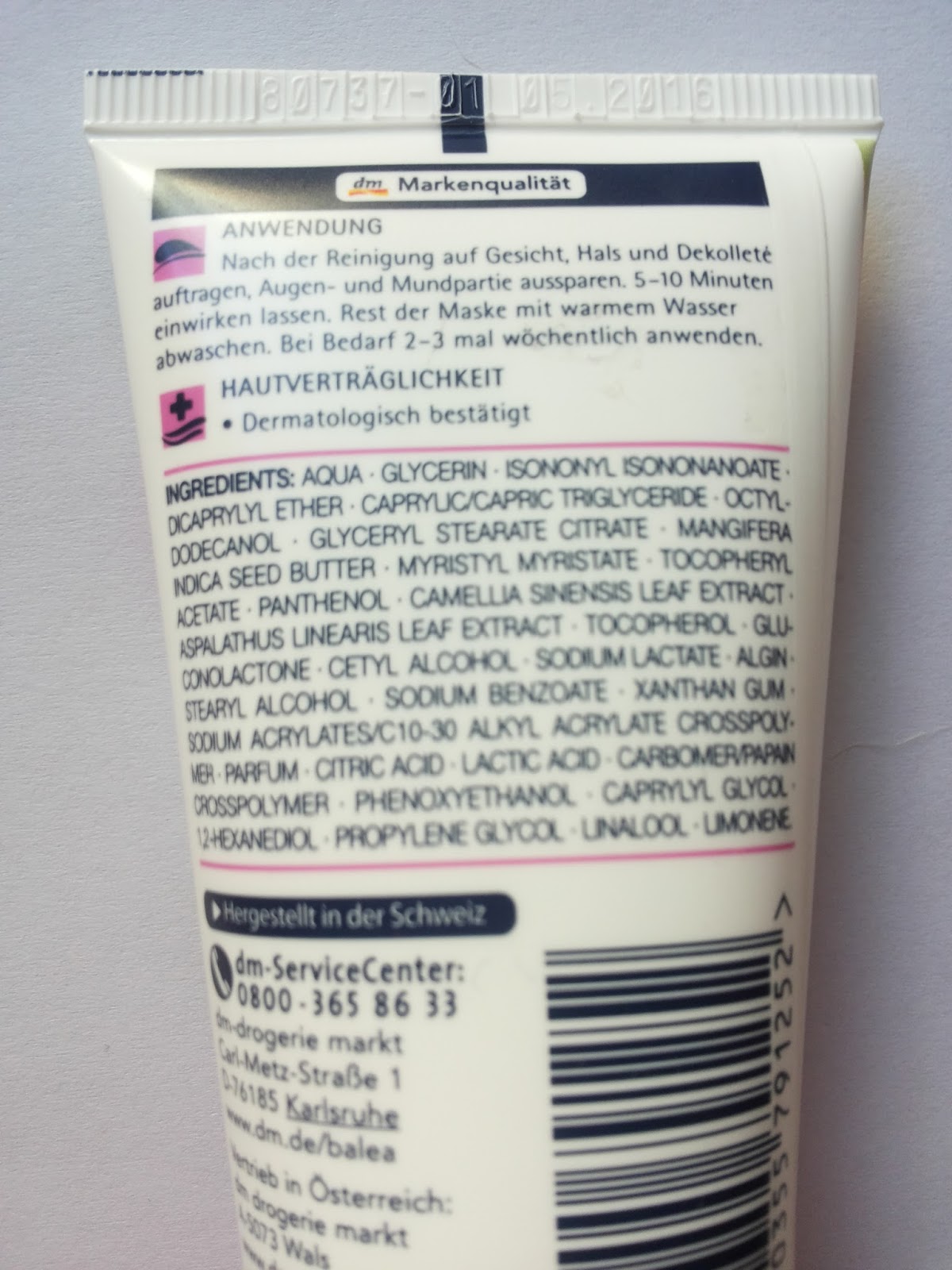 Balea Enzyme Peeling Mask Nail Polish Addict