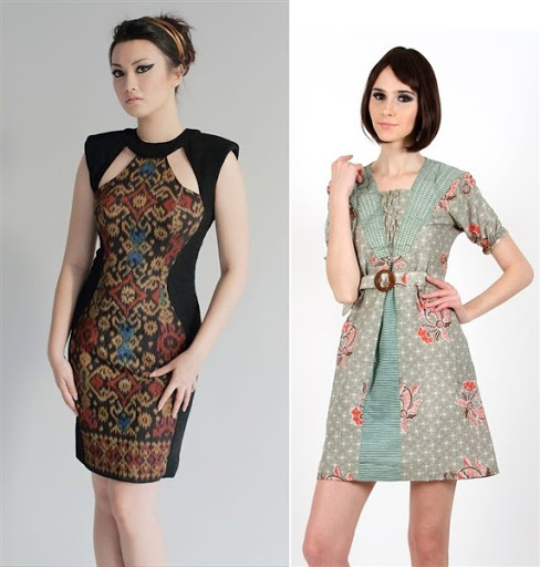gaun dress pesta batik modern gaun dress pesta batik modern