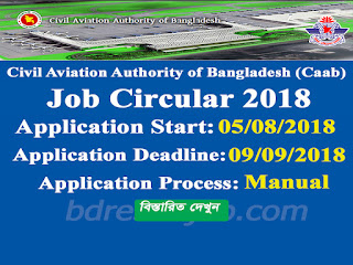 Civil Aviation Authority of Bangladesh (Caab) Job Circular 2018 