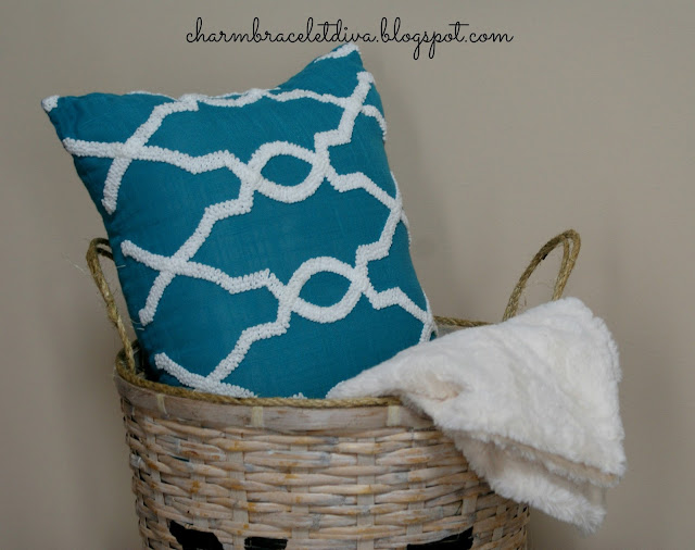 basket storage for blankets and pillows