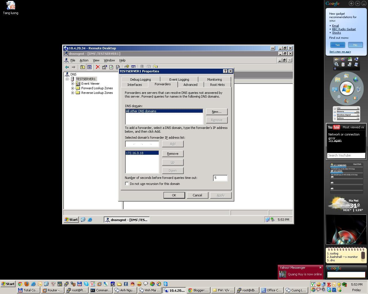 LINUX HELP ALL: How to Config a Caching DNS server in DMZ for querying