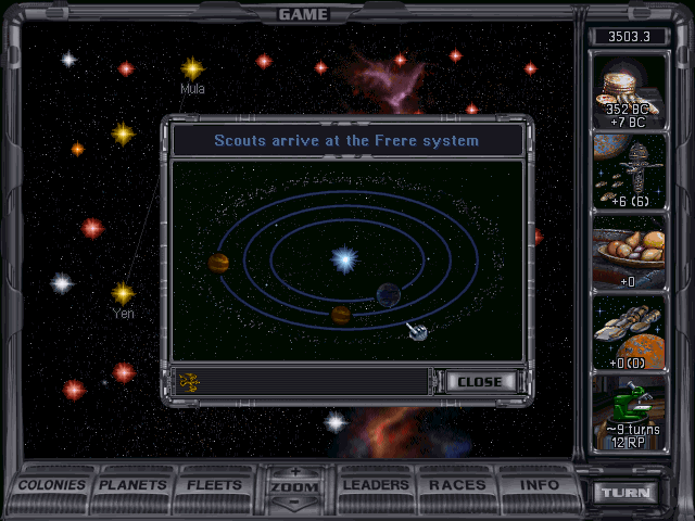 Screenshot from Master of Orion II