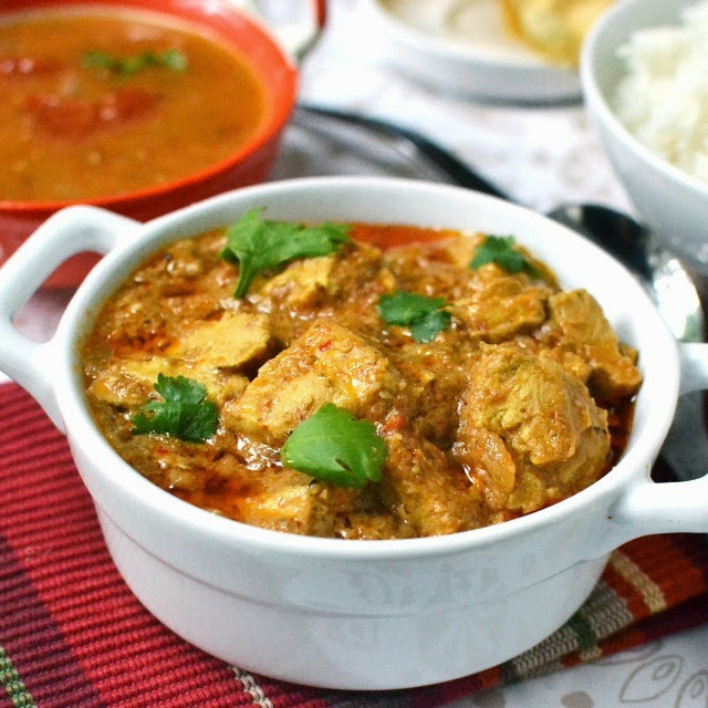 Cook's Hideout: Vegan Andhra Kodi Kura (Vegan Chicken Curry)