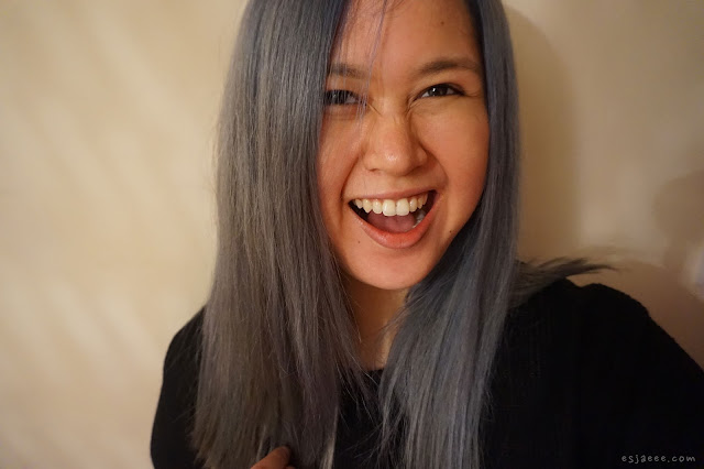 blue gray hair tumblr