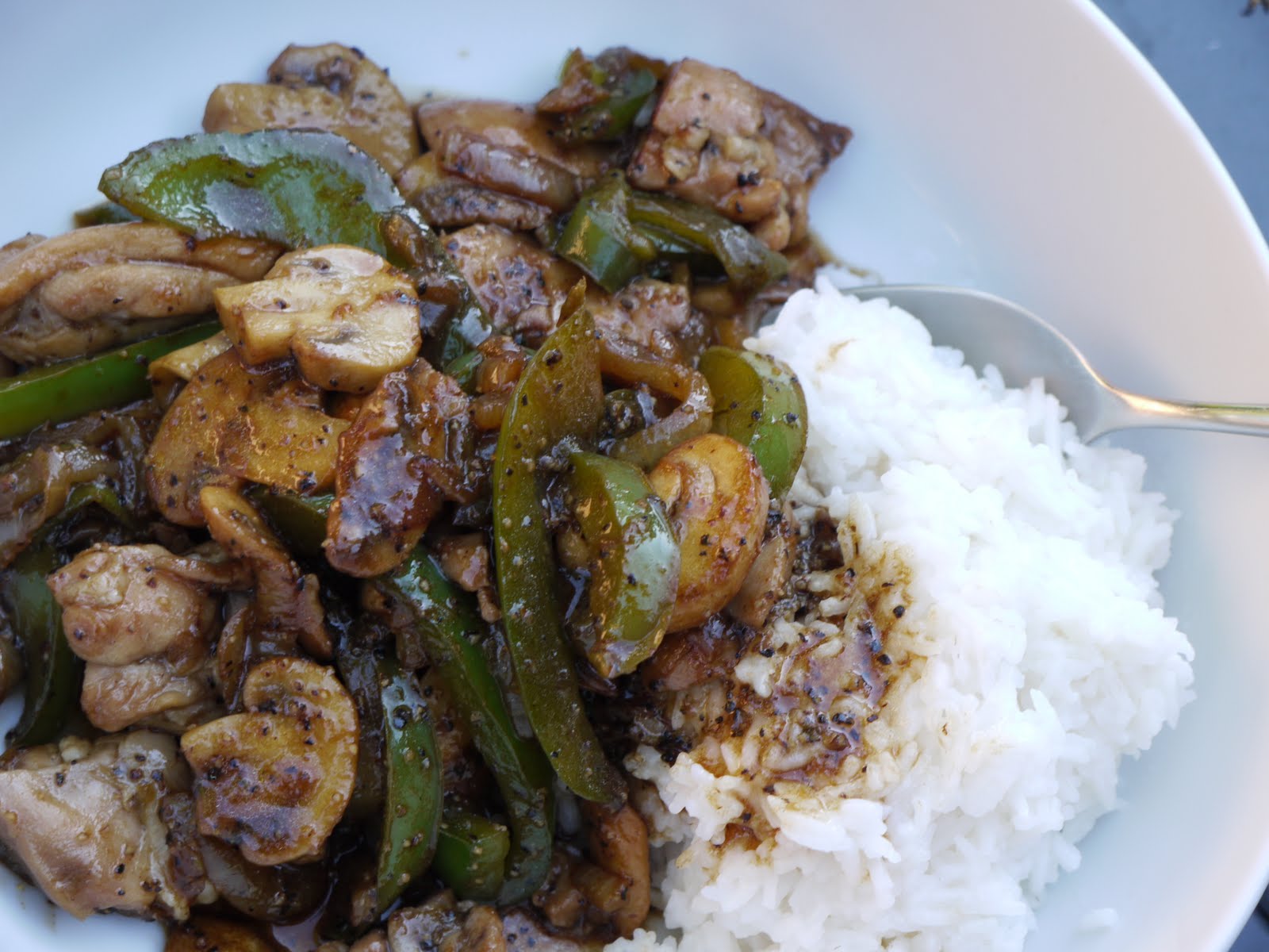 For The Love of Food Friday Night Chinese Chicken in Black Pepper Sauce