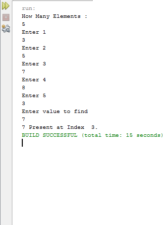 Linear Search Array in Java - PProgramming