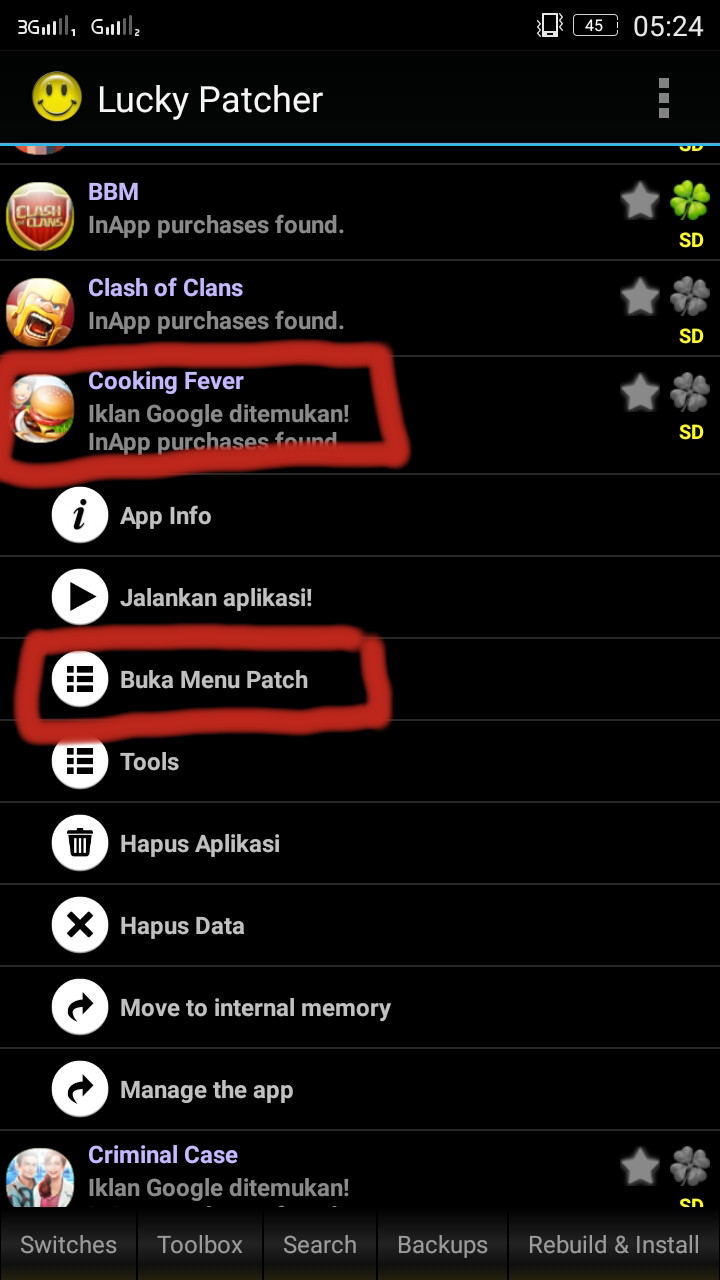 Hack Game Cooking Fever dengan Lucky Patcher BAGI ILMU