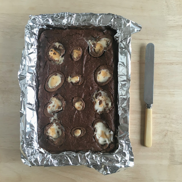 creme egg brownie