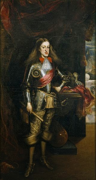 Carlos II con armadura retrato del rey realizado por Juan Carreño de Miranda de España