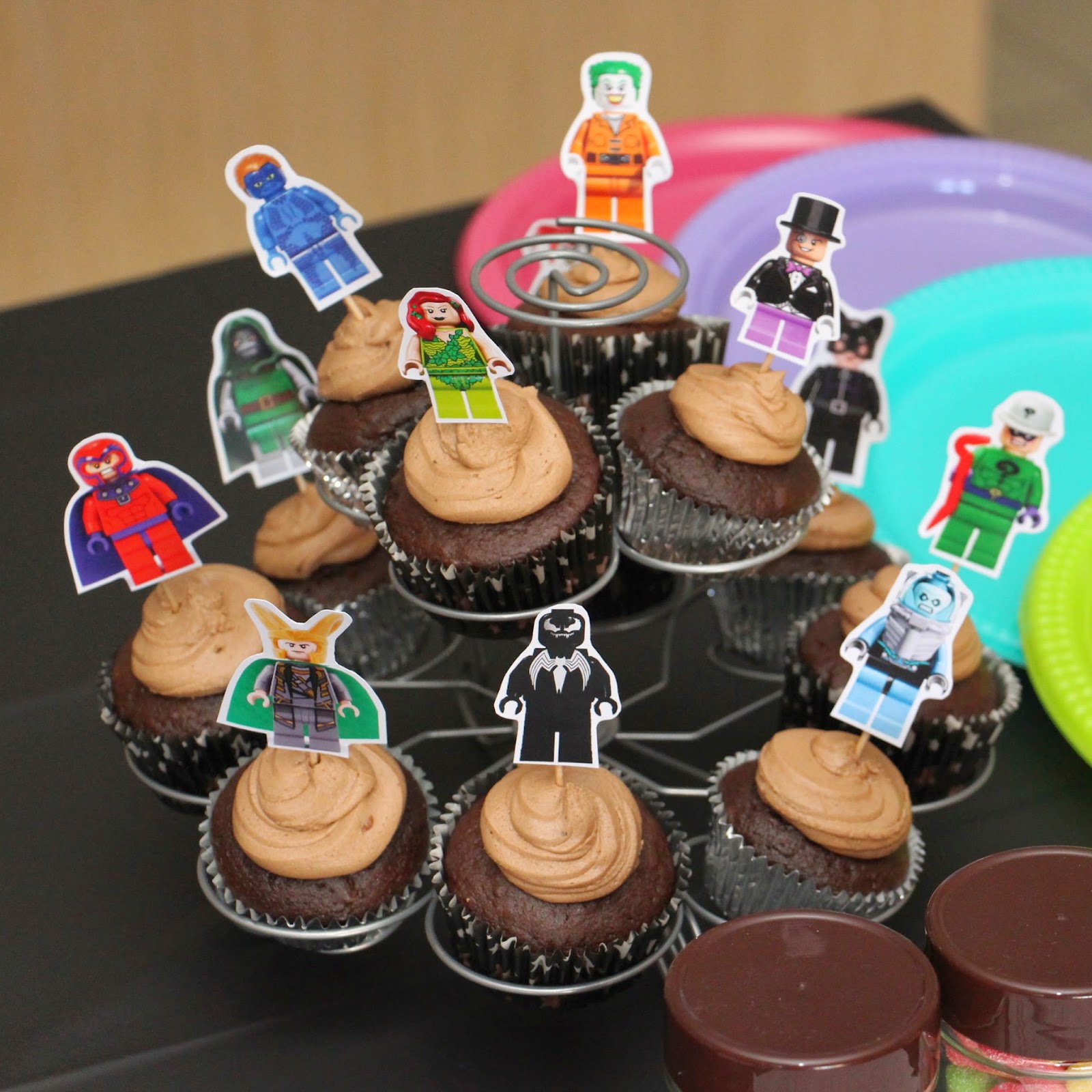 Created Creatively: Heroes vs. Villains party!