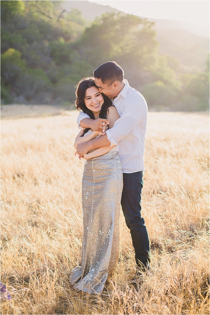 beautiful field engagement session by Closer to Love Photography