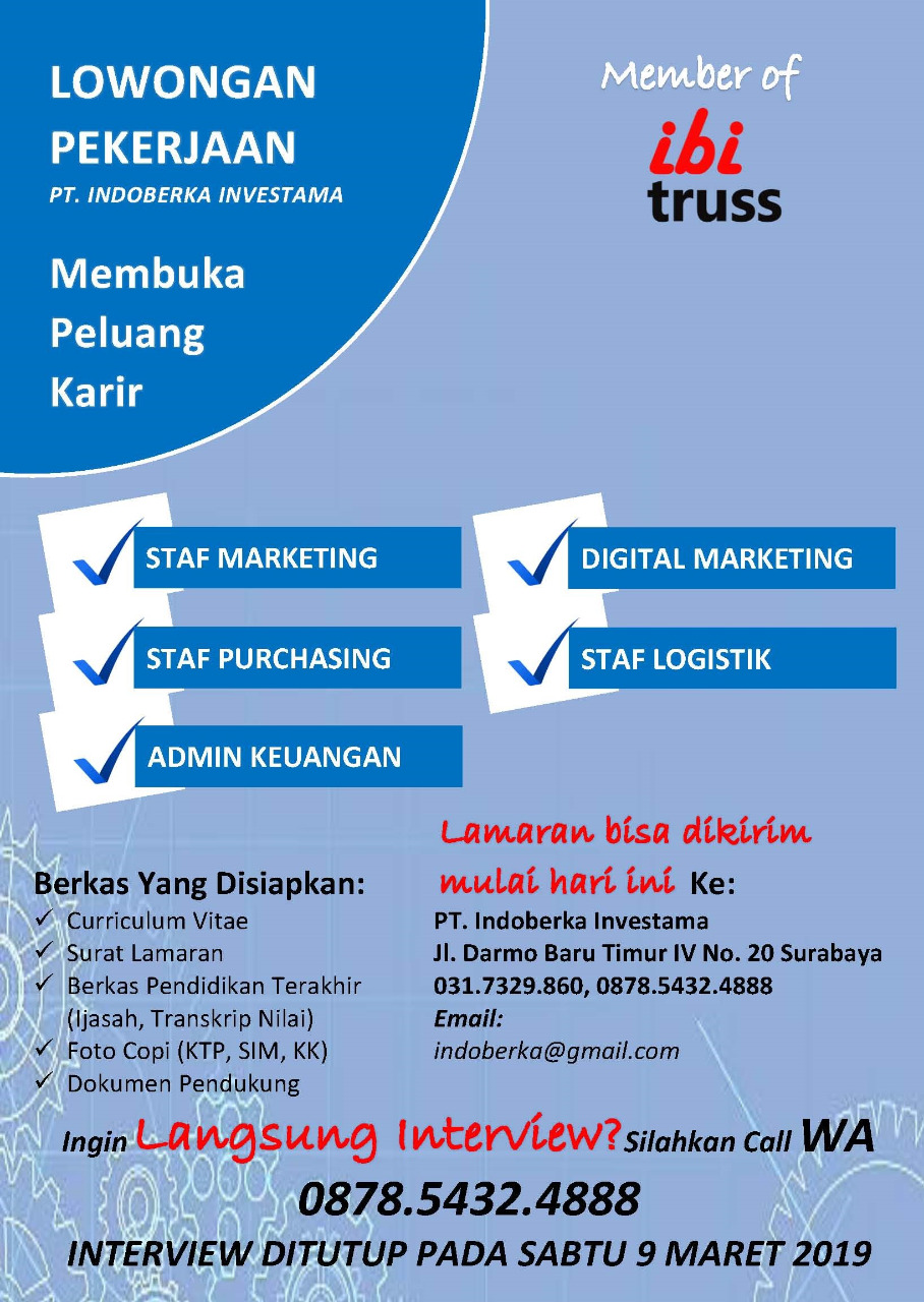 Lowongan Kerja Pt Dayasa Aria Prima Driyorejo Info Seputar Kerjaan