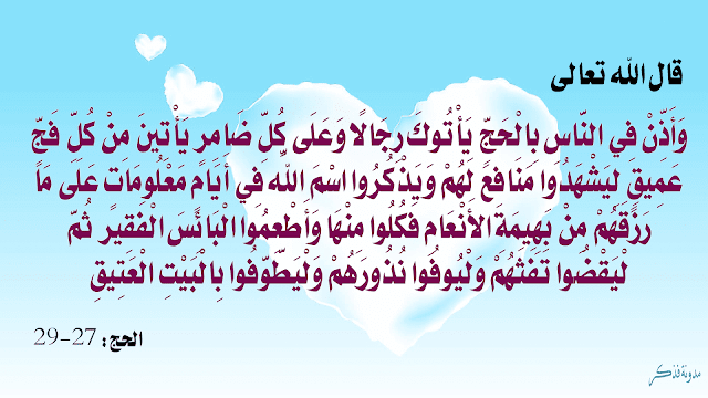 شرح مناسك الحج فذكر