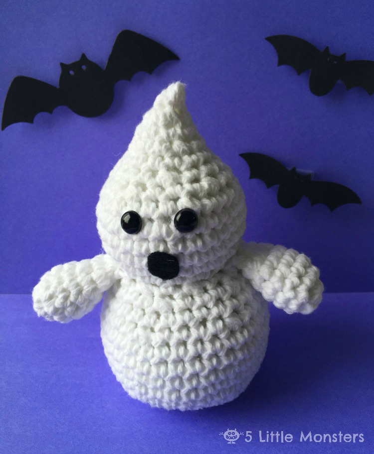 5 Little Monsters Crocheted Ghost