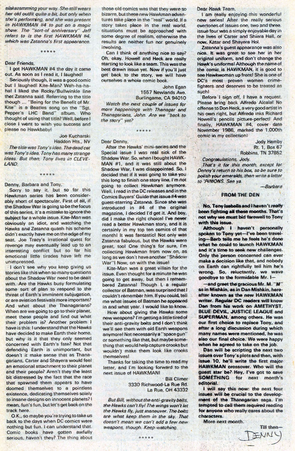 Read online Hawkman (1986) comic -  Issue #8 - 26
