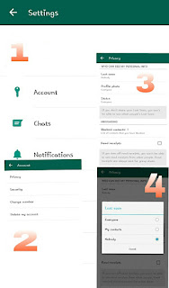 Whatsapp last seen settings 