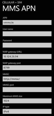 Virgin Mobile India GPRS Settings for Nokia