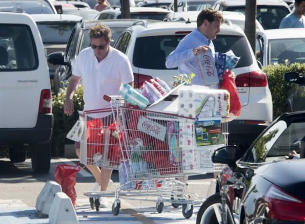 Princess Madeleine, Chris O'Neill, Princess Leonore, Prince Nicolas on holiday in Saint Tropez in France