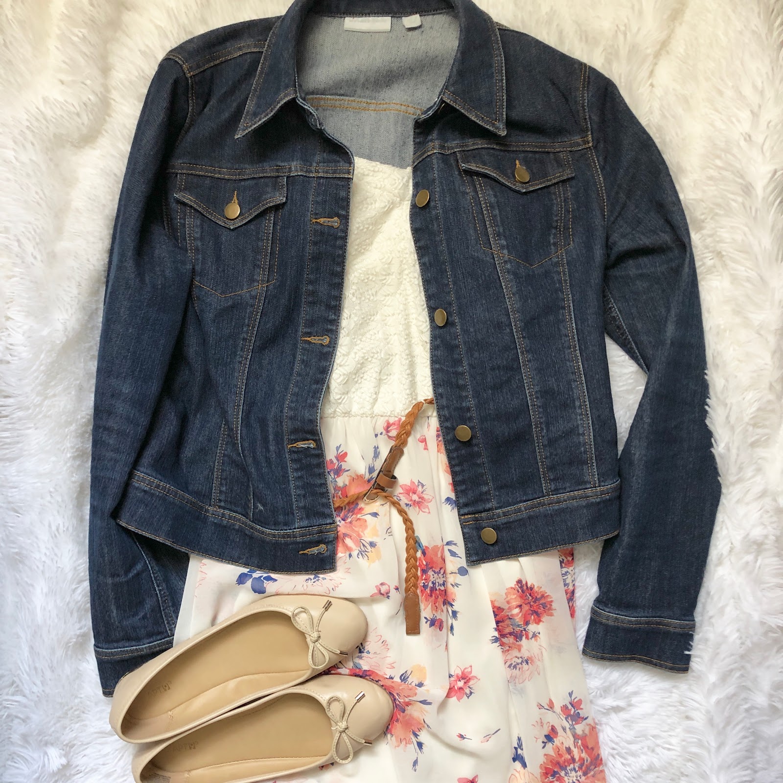 denim themed outfit