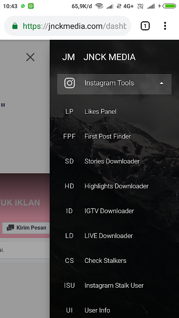 Cara melihat stalker Instagram