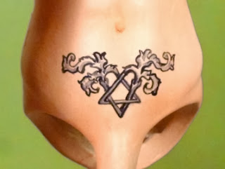 ville valo  bjd tattooed belly