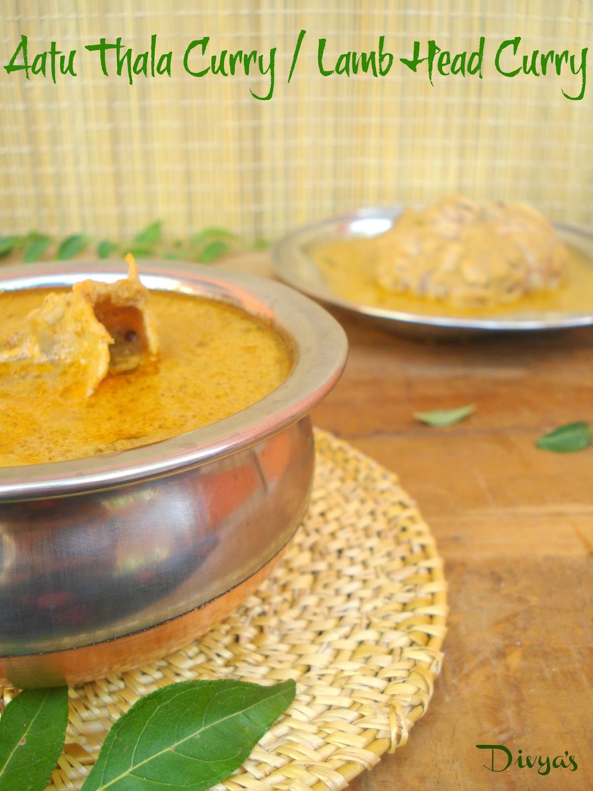 Aatu Thala Curry Lamb Head Curry Thalakari Kulambu You Too Can Cook