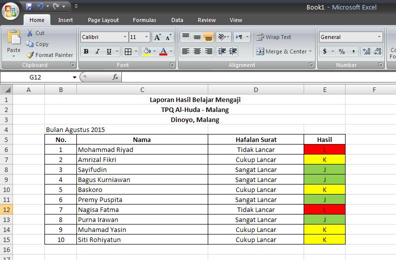Cara Membuat Cell Otomatis Berwarna pada Excel TUTORIAL