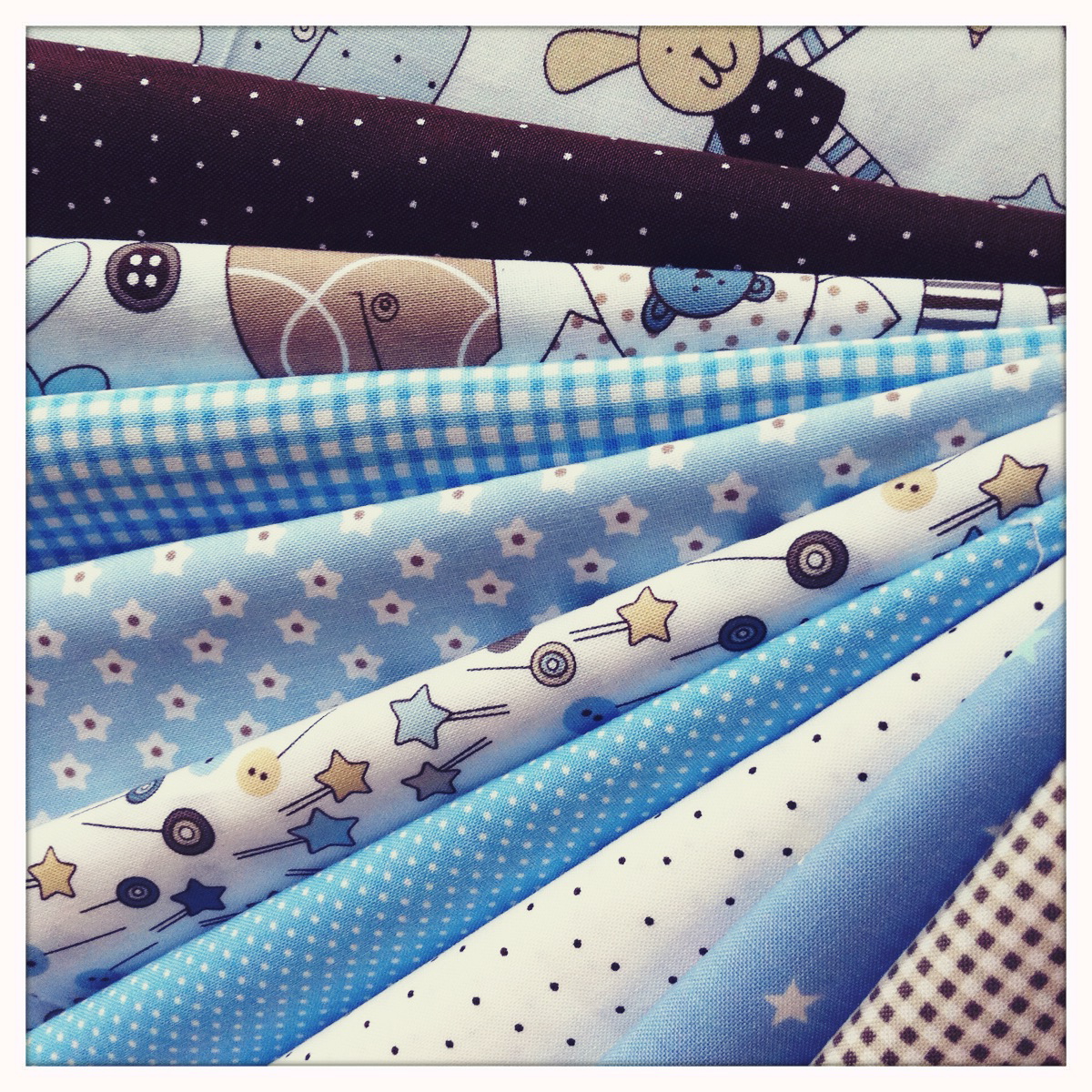 Monkey and Squidge Baby Boy Fabric