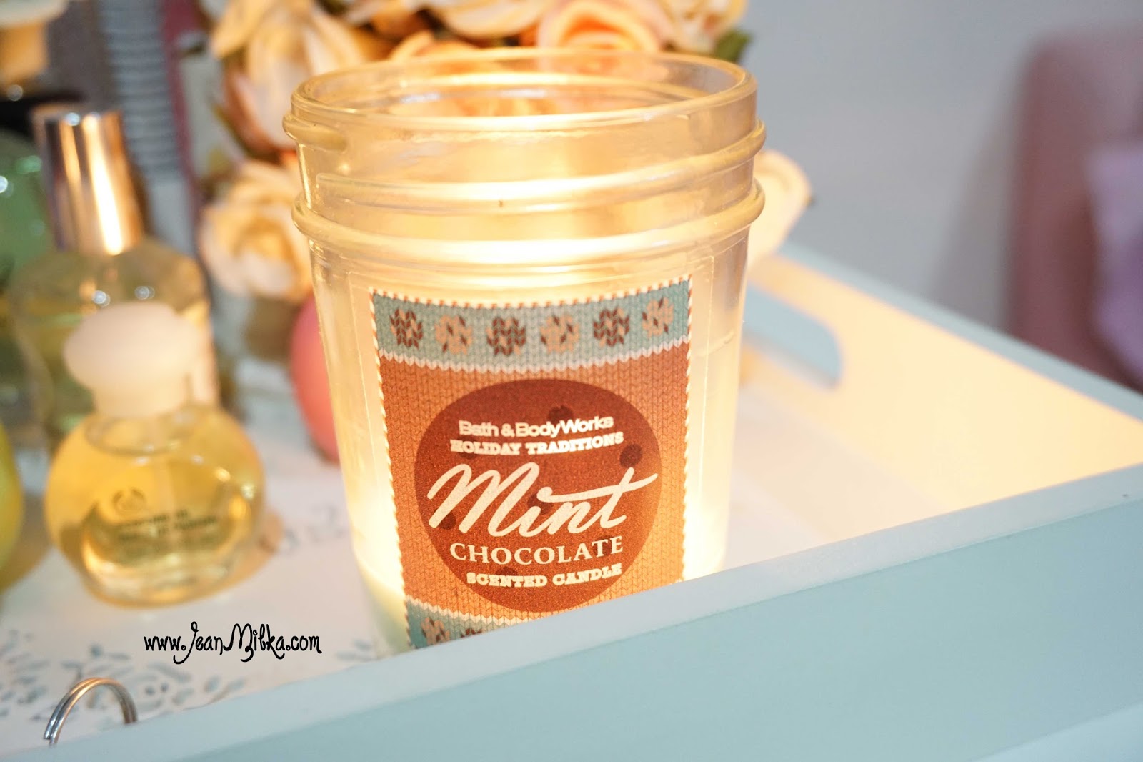 bath and body works candle mint chocolate