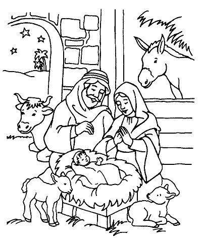 Birth of Jesus Coloring ~ Child Coloring