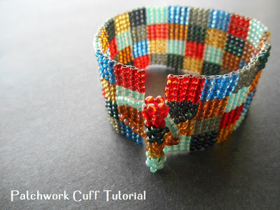square stitch bracelet beadwork tutorial 