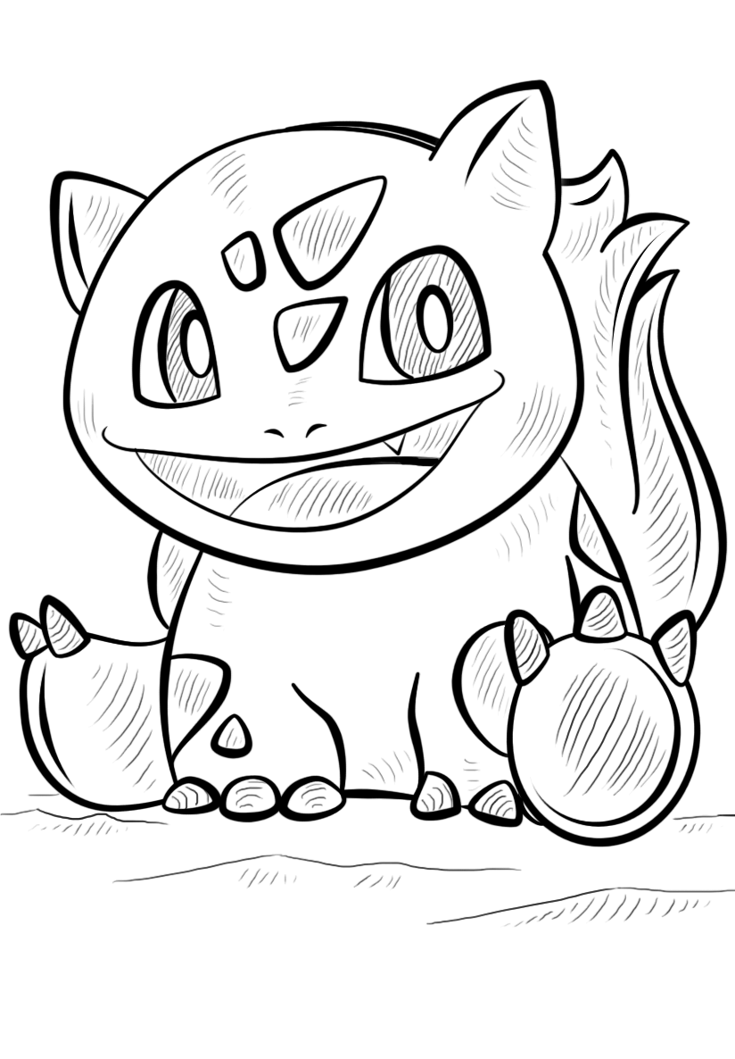 Bulbasaur Coloring Pages Free Pokemon Coloring Pages
