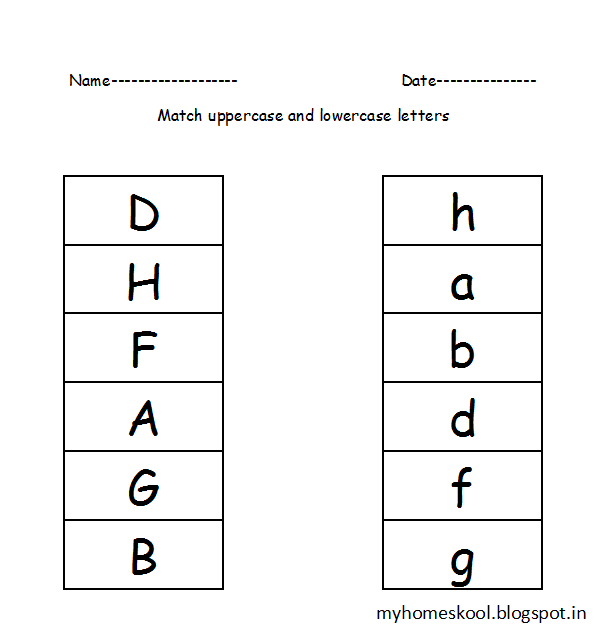 My Home Skool Match Alphabets 2
