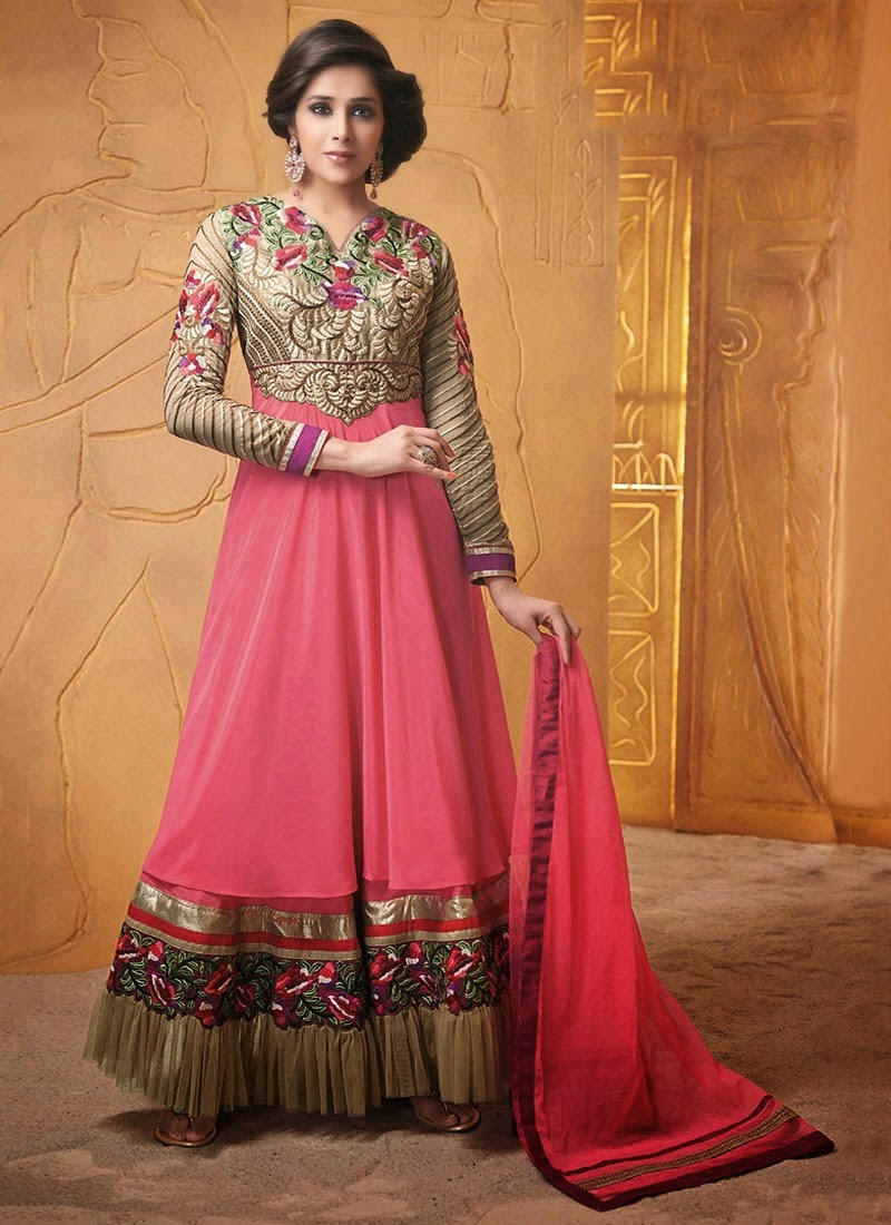 Party Wear Anarkali Frocks Collection 2014-15 For Women ~ woman style