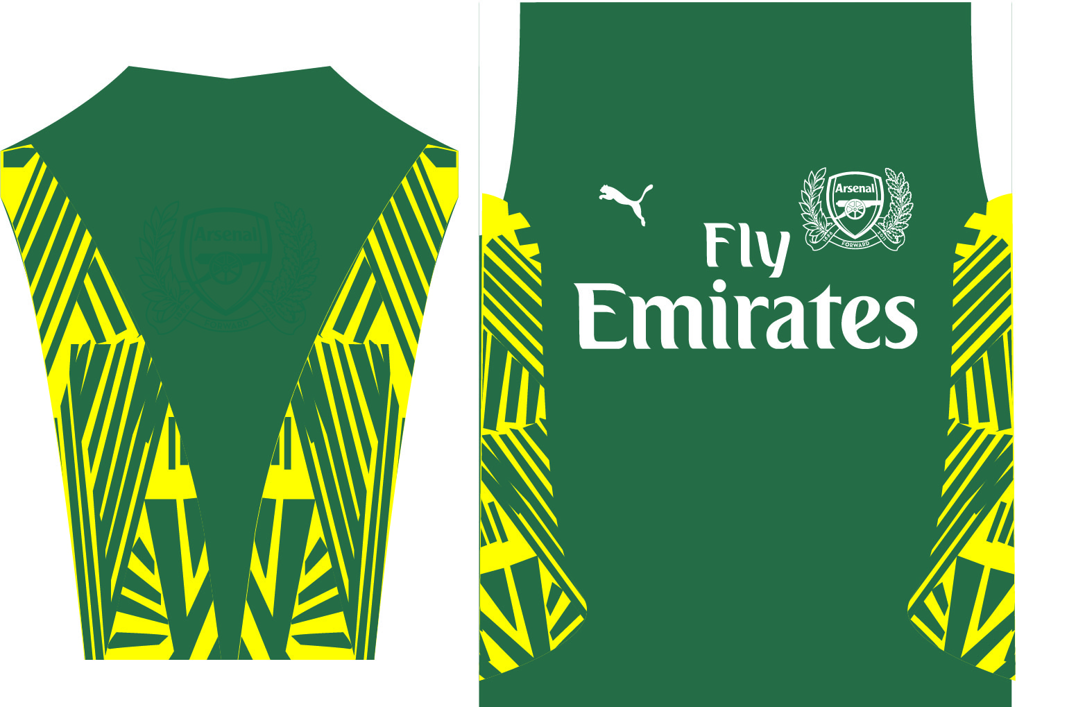 uniforme arquero arsenal