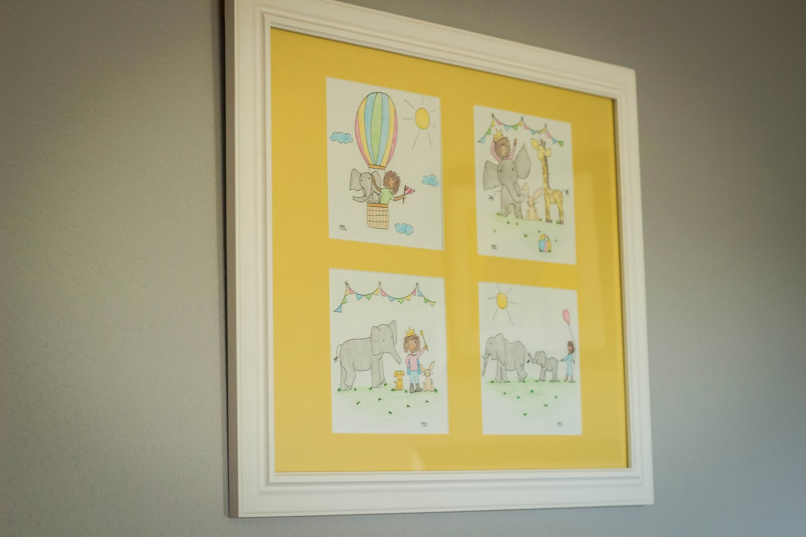 Mommyality DIY Nursery Decor Sunshine and Elephants
